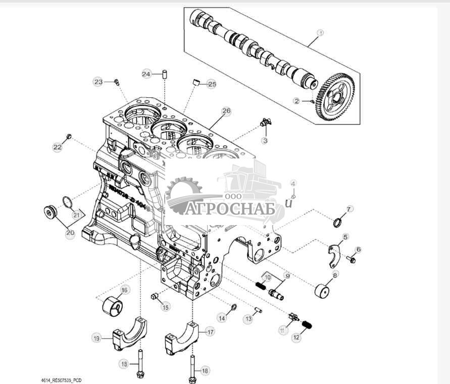 4614 Блок цилиндров 